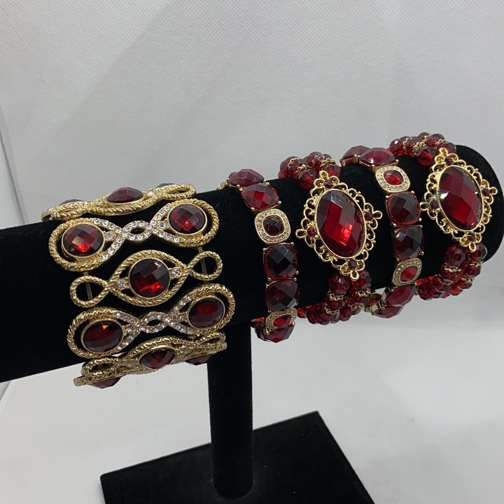 Vintage Red Bracelet Lot 1